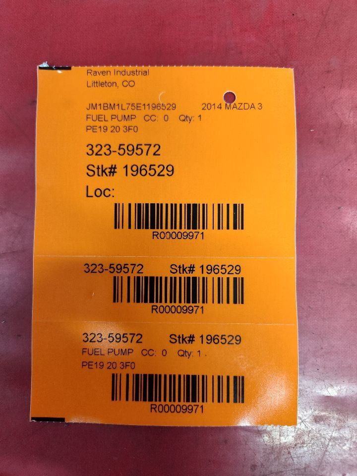 2012-2018 Mazda 3 6 CX-5 Engine Mounted High Pressure Mechanical Fuel Pump