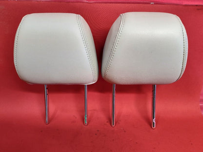 2013 2014 Ford Focus FRONT Left Right Seat Headrest Set Medium Stone LEATHER