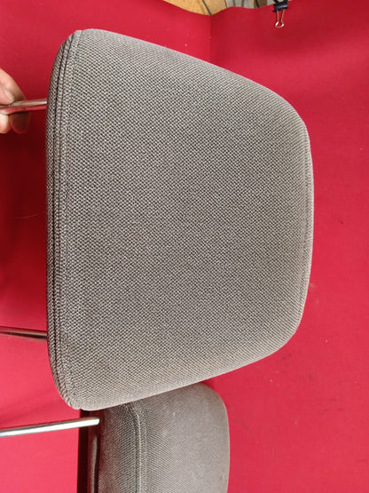 2002 - 2005 Chevy Chevrolet Malibu & Classic FRONT Headrest Set Pewter Cloth