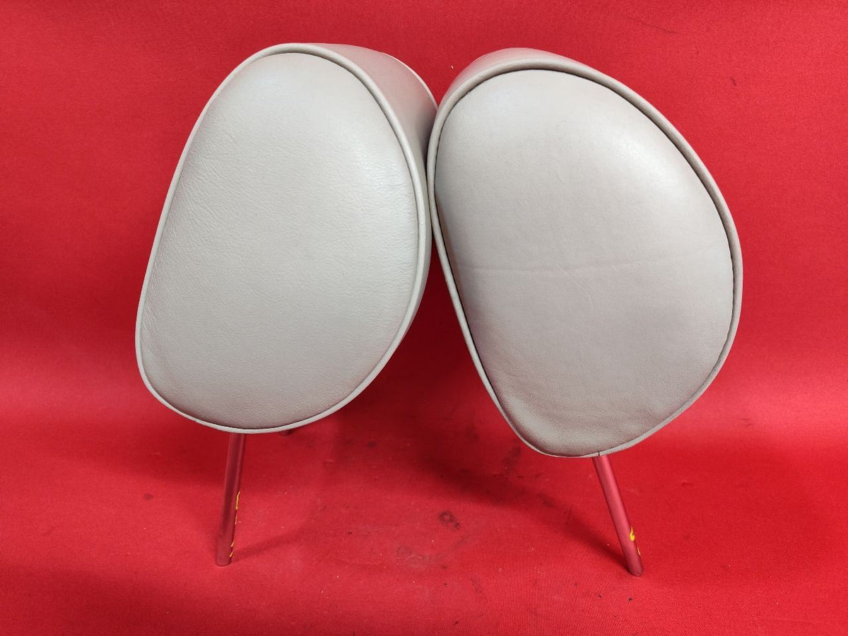 2002-2005 Lexus GS300 GS430 Front Seat Left Right Headrest Set w/ Leather IVORY