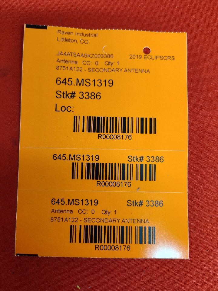 2018-2020 Mitsubishi Eclipse Cross Secondary Antenna Receiver Module 8751A122
