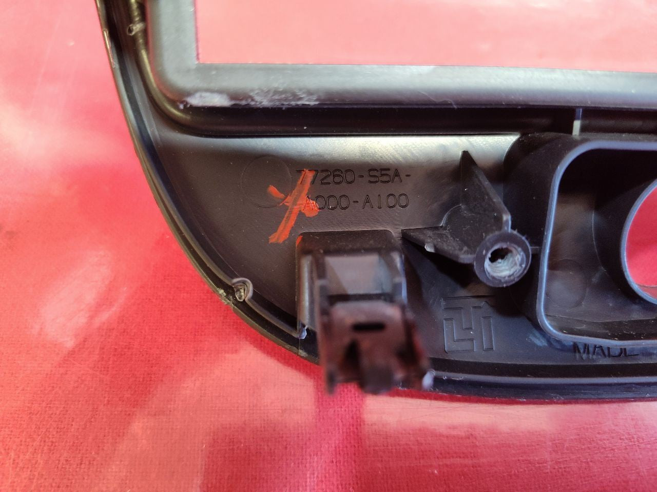 2001 2002 Honda Civic Coupe Radio Climate w/ A/C Air Vent Faceplate Bezel