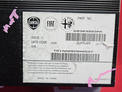 2017-2019 Fiat 500 Lancia Alfa Radio Stereo Amplifier 68303993AA - 67k Miles