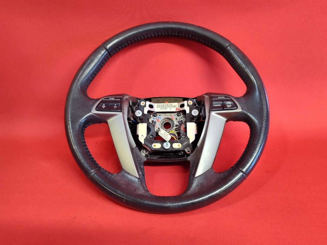2009-2015 Honda Pilot 11-17 Odyssey Steering Wheel Black Leather Cruise / Audio