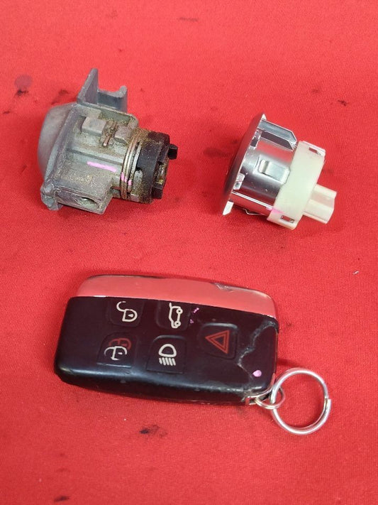 2010-2016 Land Rover LR4 / 10-13 Sport Door Cylinder Key Fob Ignition Button Set