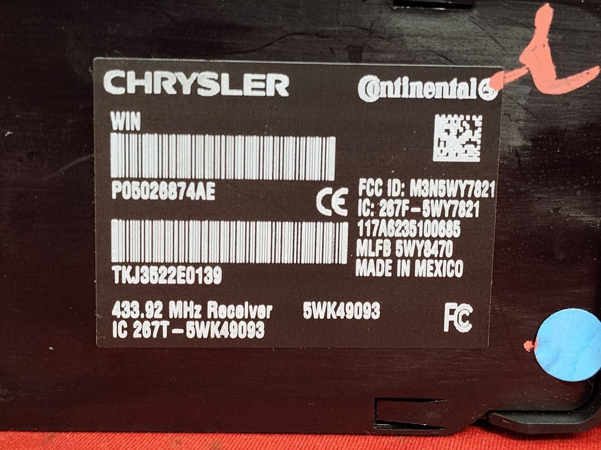 2008-2010 Chrysler Town & Country Ignition Lock Switch Door Cylinder Key SET