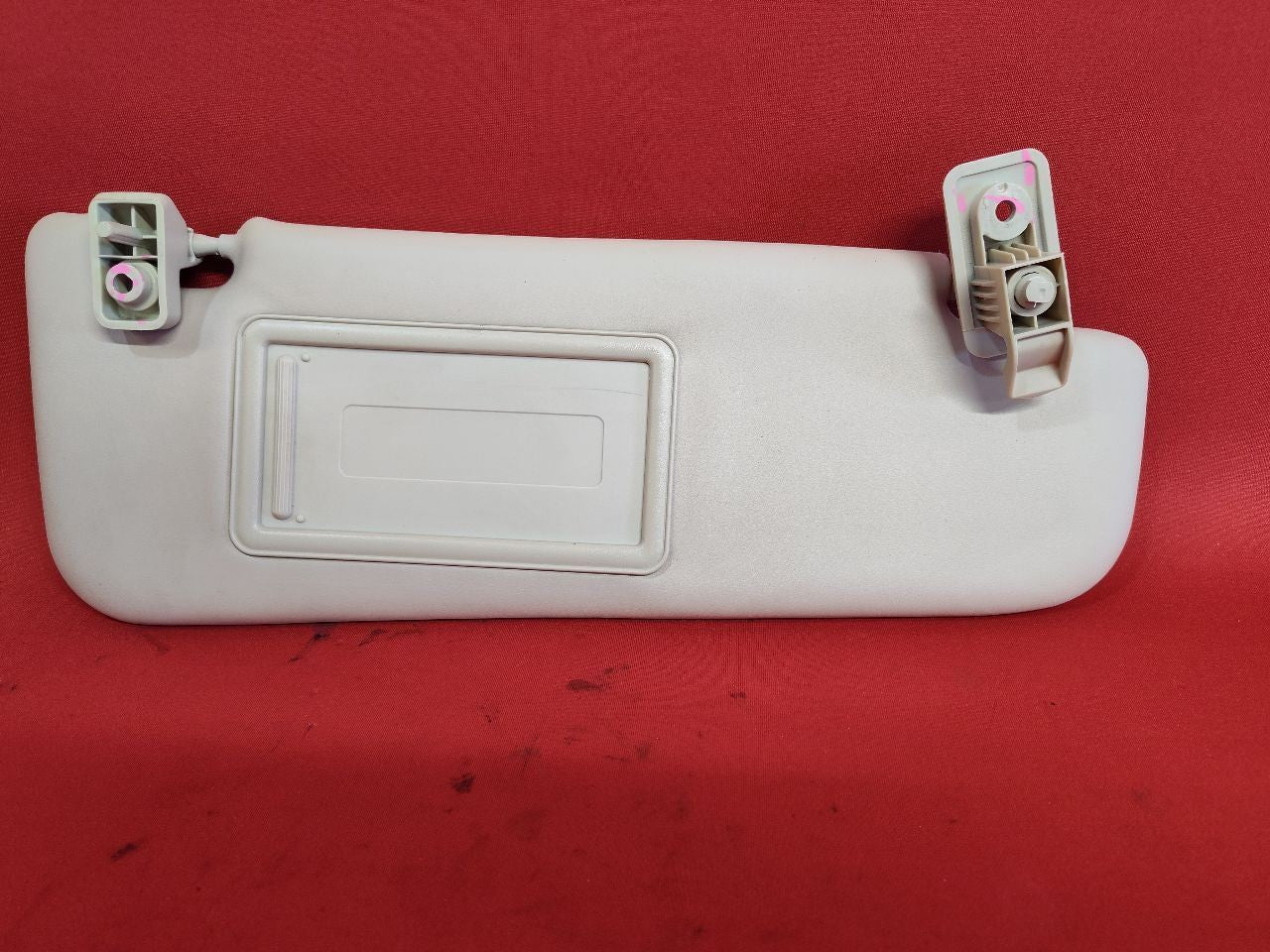2012-2019 Fiat 500 RIGHT PASSENGER Sun Visor Shade w/ Clip Beige Vinyl