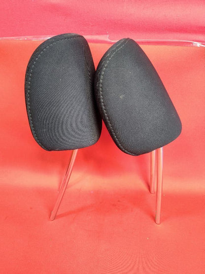 2011 2012 Subaru Outback / Legacy FRONT Seat Headrest Set Black Patterned Cloth