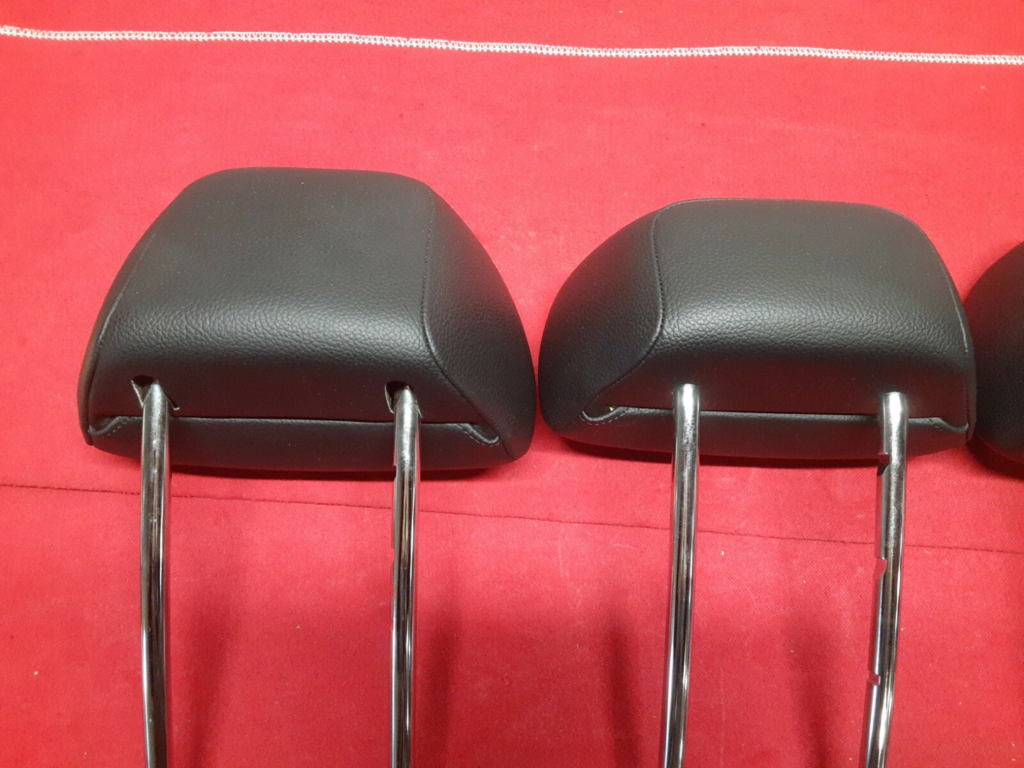 2008 - 2014 Mercedes C300 C-Class REAR Head Rest Black Leather FULL SET