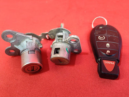 2013-2018 Dodge Ram Ignition Immobilizer Key Fob Door Lock Cylinder SET
