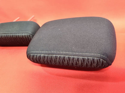 2010-2012 Subaru Outback / Legacy REAR Seat Headrest Set Black Patterned Cloth