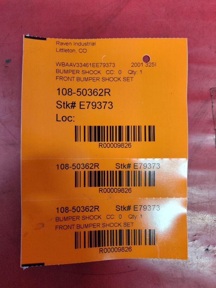 1999-2006 BMW 320 323 325 328 330 Front Bumper Shock Absorber SET w/ Bolts