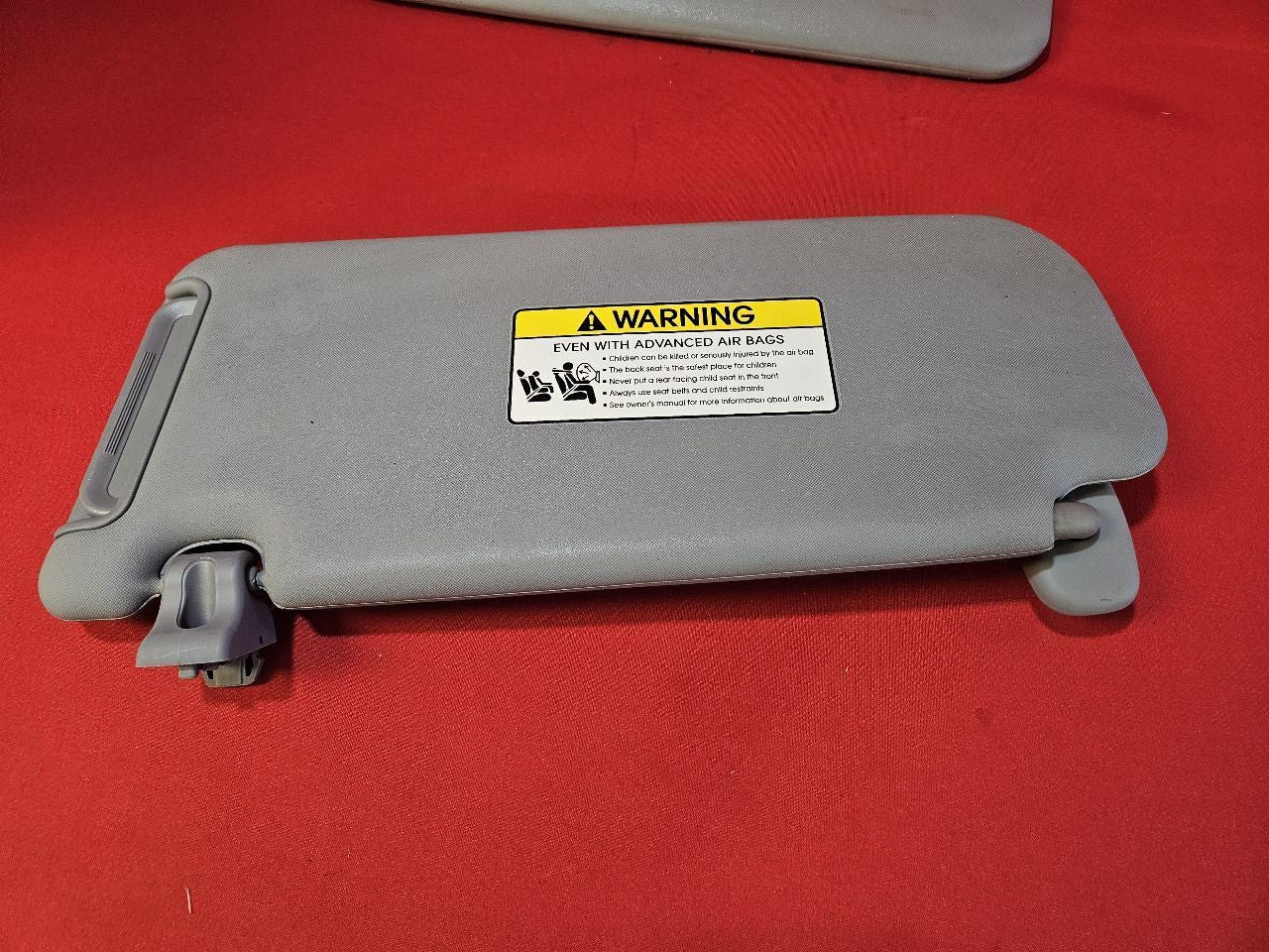 2011-2015 Kia Sorento Sun Visor Shade Set Basic Mirror Gray Vinyl w/ Clips