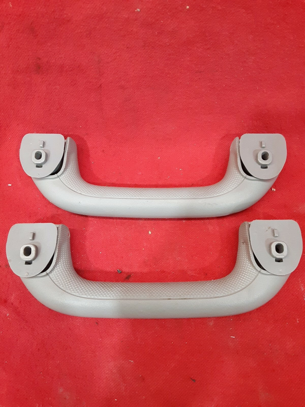 2003 Subaru Outback Legacy Grab Handles Set of 2 Grey Plastic Textured