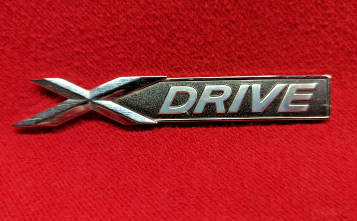 2010 - 2021 BMW xDrive Badge Emblem Ornament Decal Logo Sticker Silver