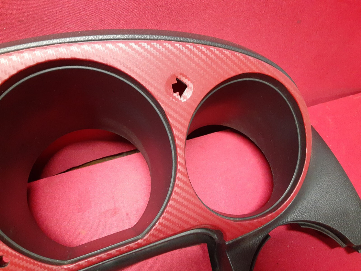 2002 Nissan Altima Speedometer Cluster Dash Trim Bezel RED CARBON 68240-8J001