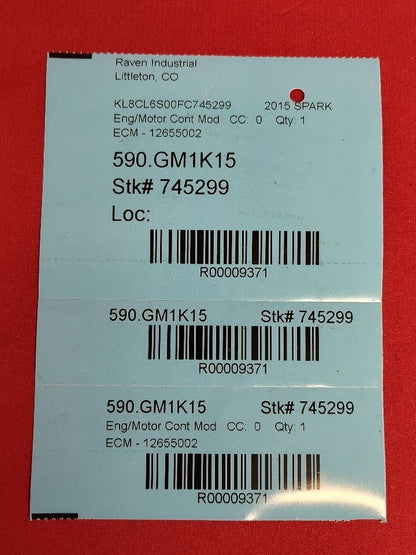 2014-2016 Chevy Chevrolet Spark EV Engine Control Module ECM ECU - 69k