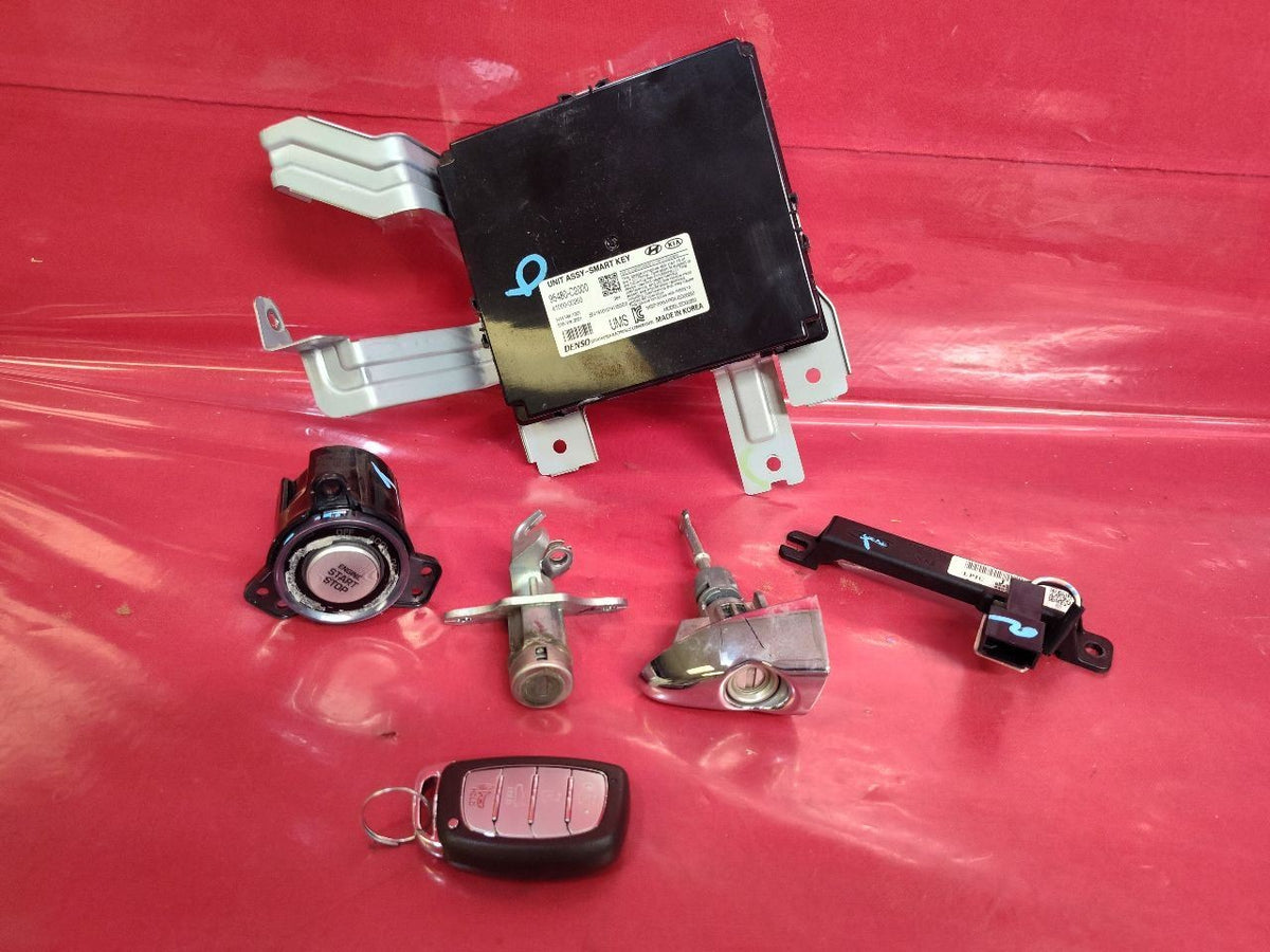 2015-2019 Hyundai Sonata Ignition Button Smart Key Module Fob Lock Tumbler SET