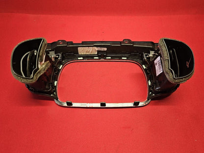 2016-2019 Fiat 500 Radio Dash Chrome Bezel Trim w/ Air Vent Registers
