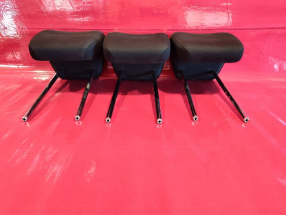 2007 2008 2009 Suzuki SX4 Rear Headrest Set of Three Black Cloth