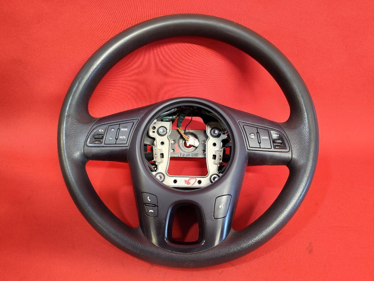 2010-2013 Kia Soul Steering Wheel w/ Audio + Cruise Controls Black Rubber