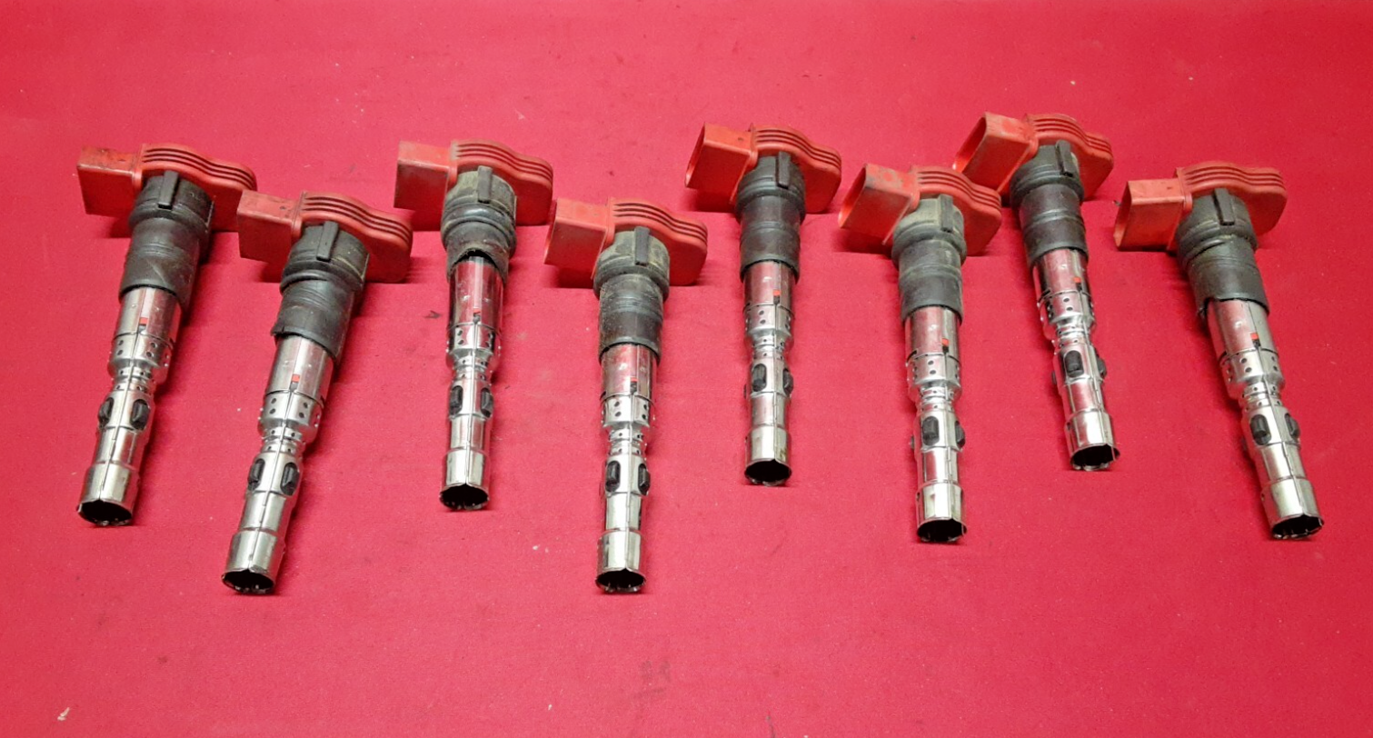 2004 - 2009 Audi 4.2L V8 Direct Ignition Coil Pack SET OF 8   	077-905-115-T