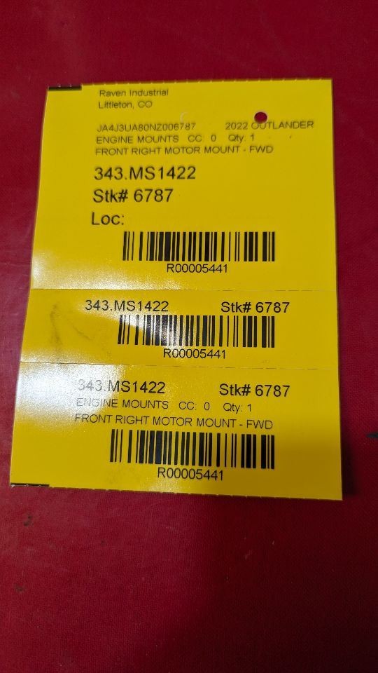2022-2024 Mitsubishi Outlander LEFT DRIVER Engine Mount Bracket - 26k Miles