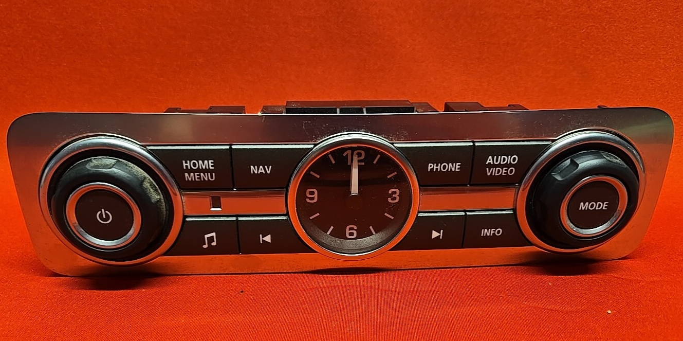 2010 - 2016 Land Rover Range Rover HVAC Climate Radio Control w/ Analog Clock