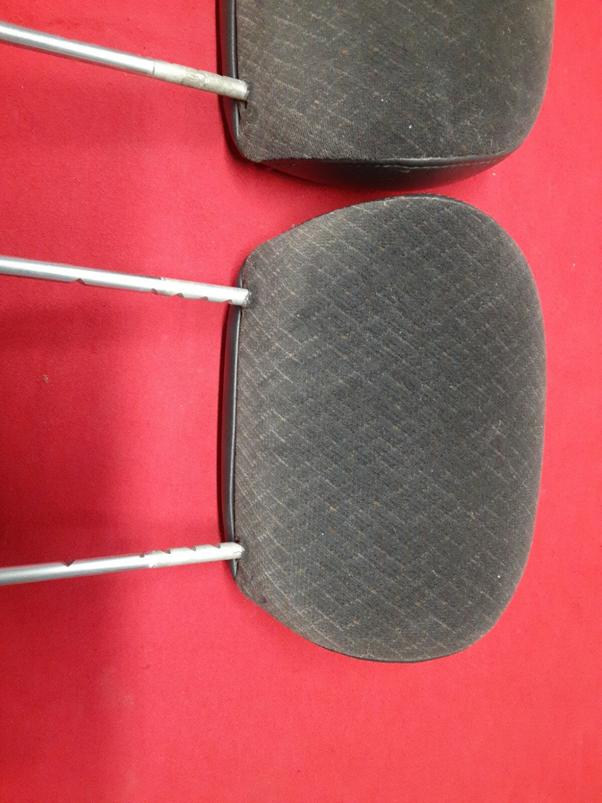 2002 2003 2004 Jeep Liberty Front Headrest SET Dark Slate Gray LEATHER BACKING