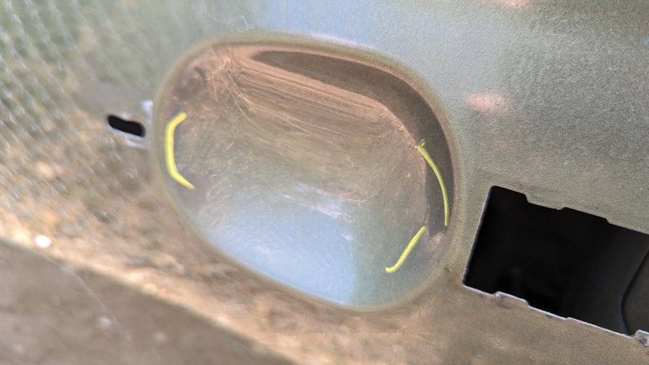 2012-2019 Fiat 500 Coupe LEFT DRIVER Door Panel Shell PFP Oliva Green Pearl