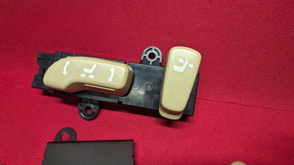 2011-2015 Infiniti QX56 QX80 Left Driver Lumbar Seat Switch Hardware Set Beige