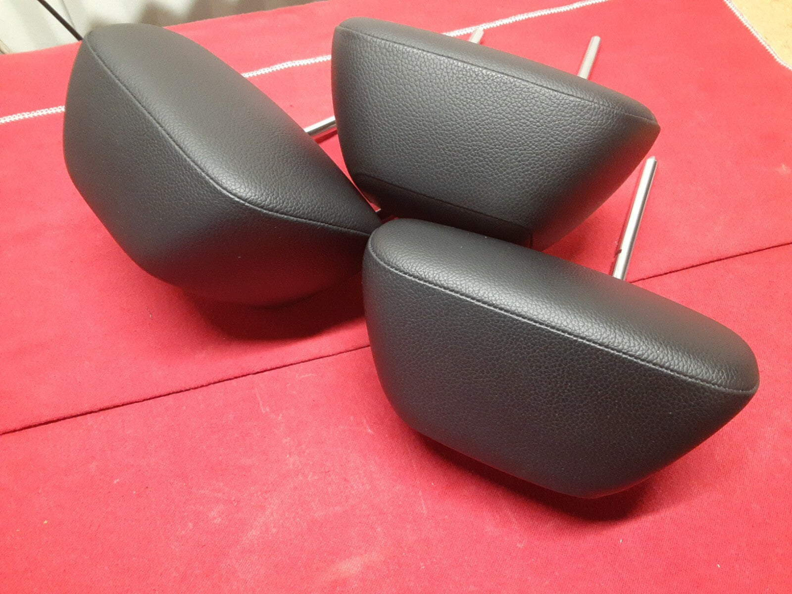 2008 - 2014 Mercedes C300 C-Class REAR Head Rest Black Leather FULL SET