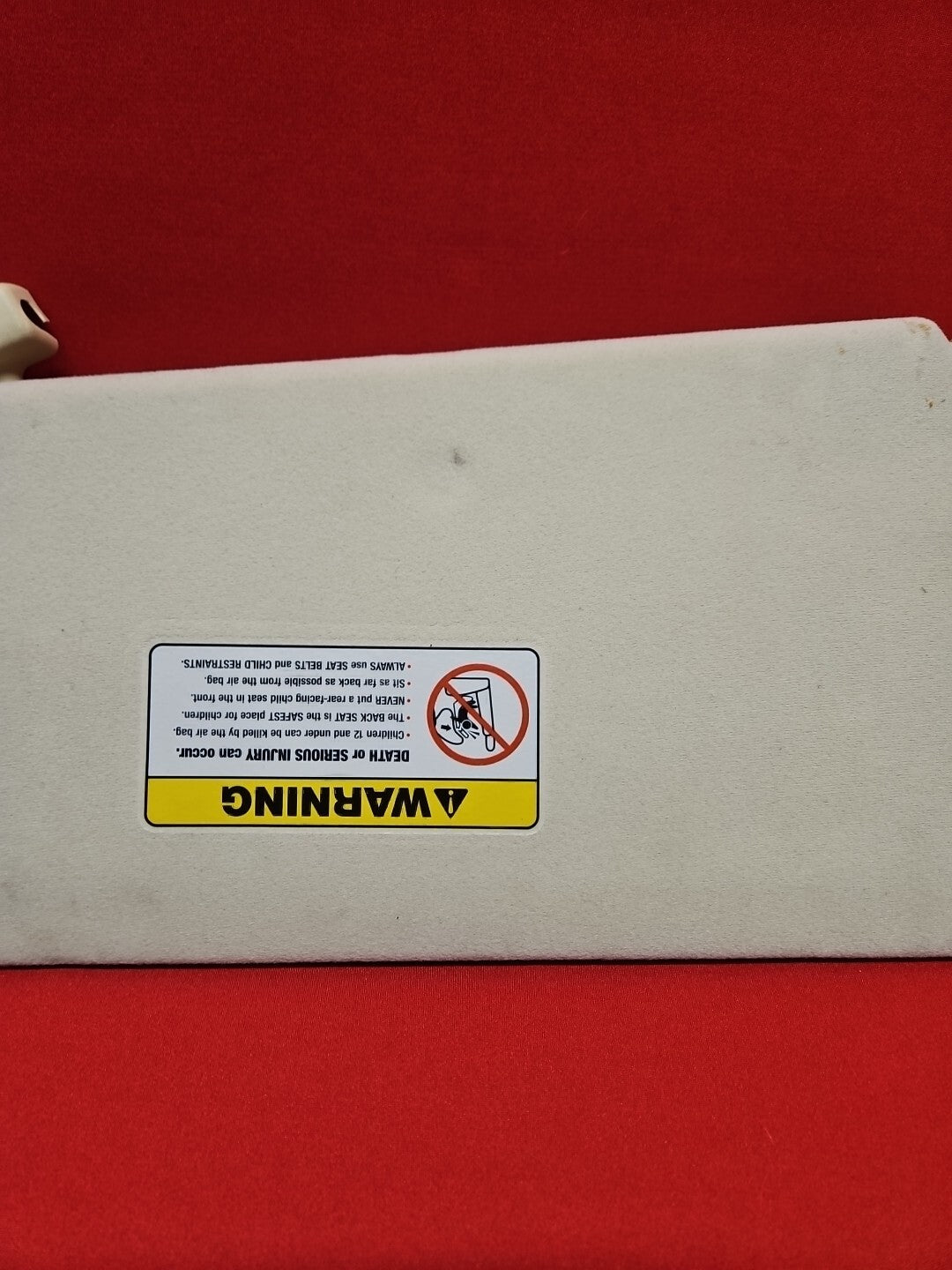 2003-2008 Range Rover HSE Front Right Passenger Sun Visor Ivory EDQ501880NUG