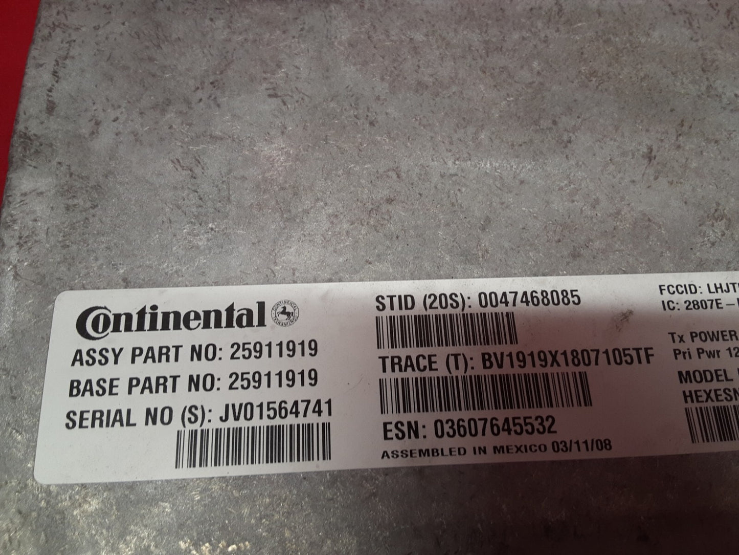 2007 - 2009 GMC Chevy Cadillac GPS Navigation Communication Module 25911919