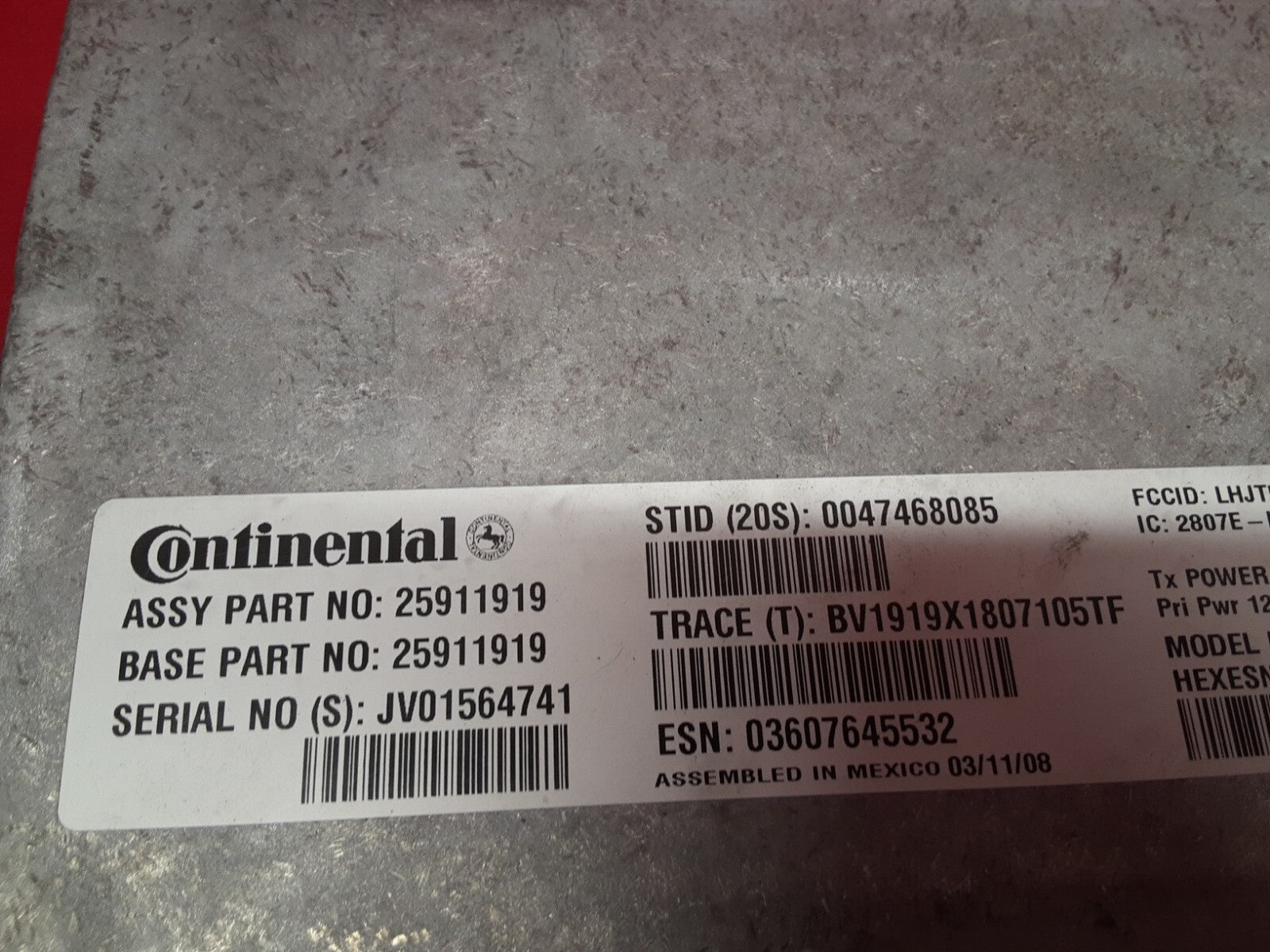 2007 - 2009 GMC Chevy Cadillac GPS Navigation Communication Module 25911919