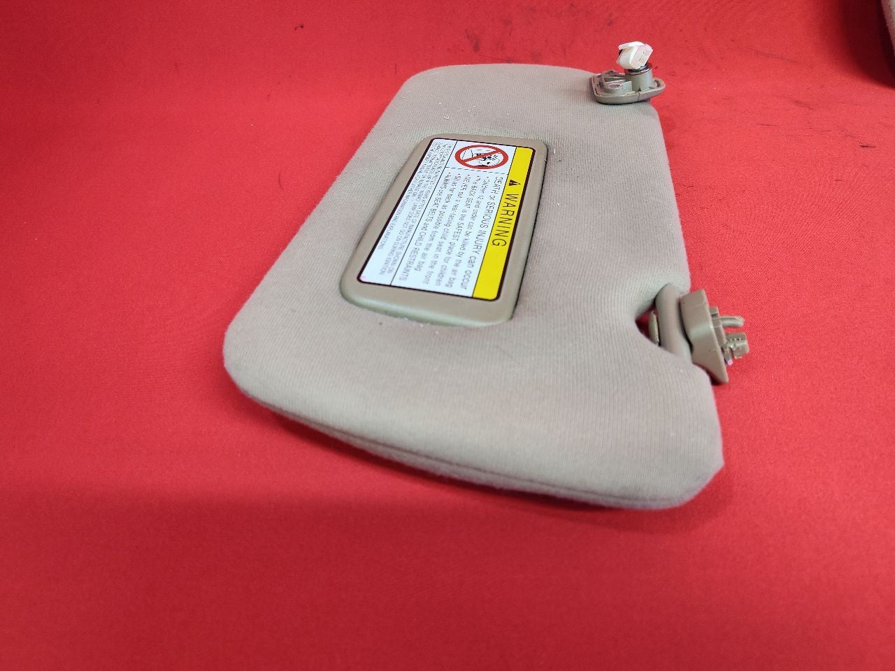 2000-2003 Nissan Maxima Sun Visor Shade Set Beige Cloth Set w/ Clips + Homelink
