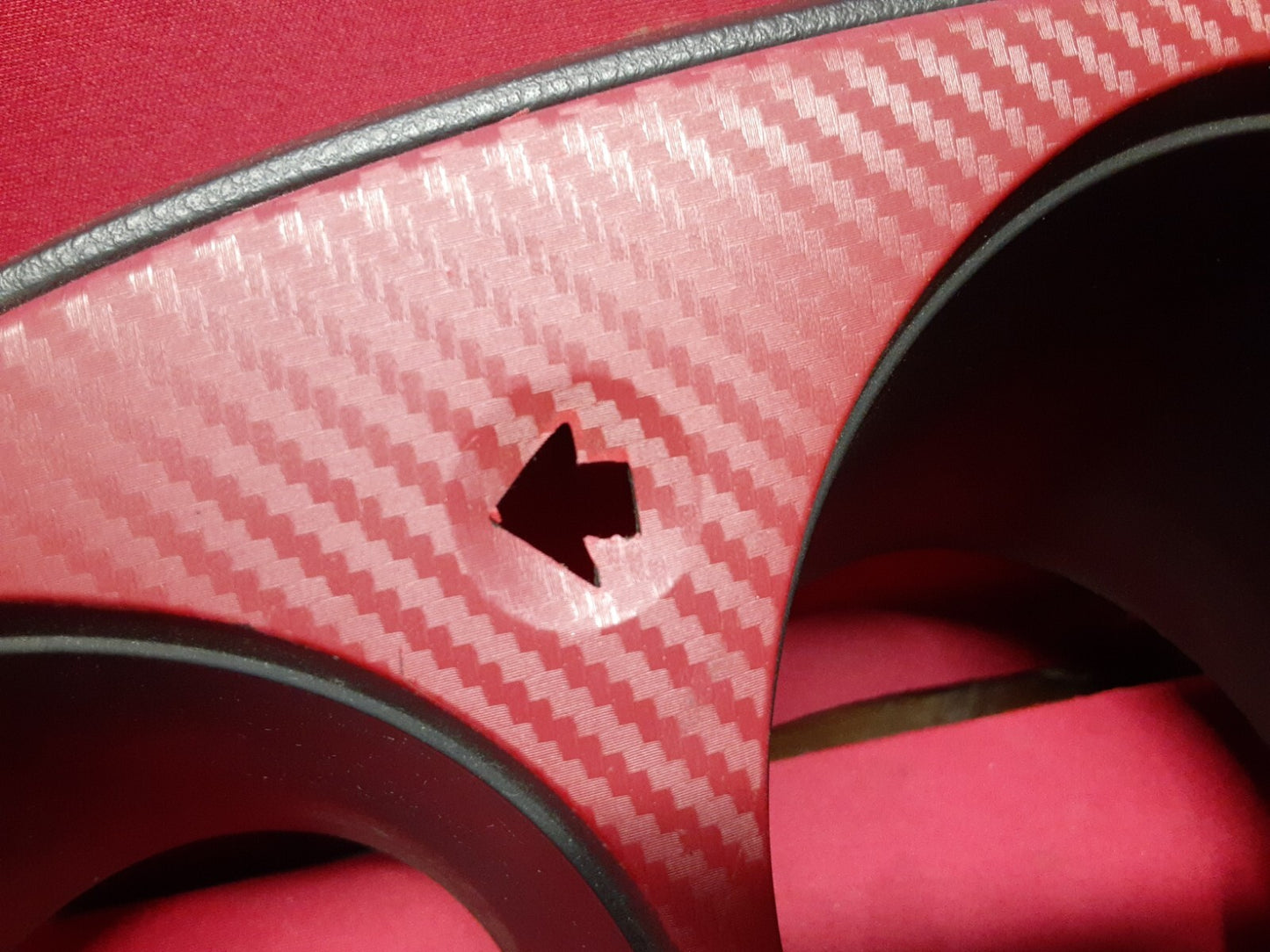 2002 Nissan Altima Speedometer Cluster Dash Trim Bezel RED CARBON 68240-8J001