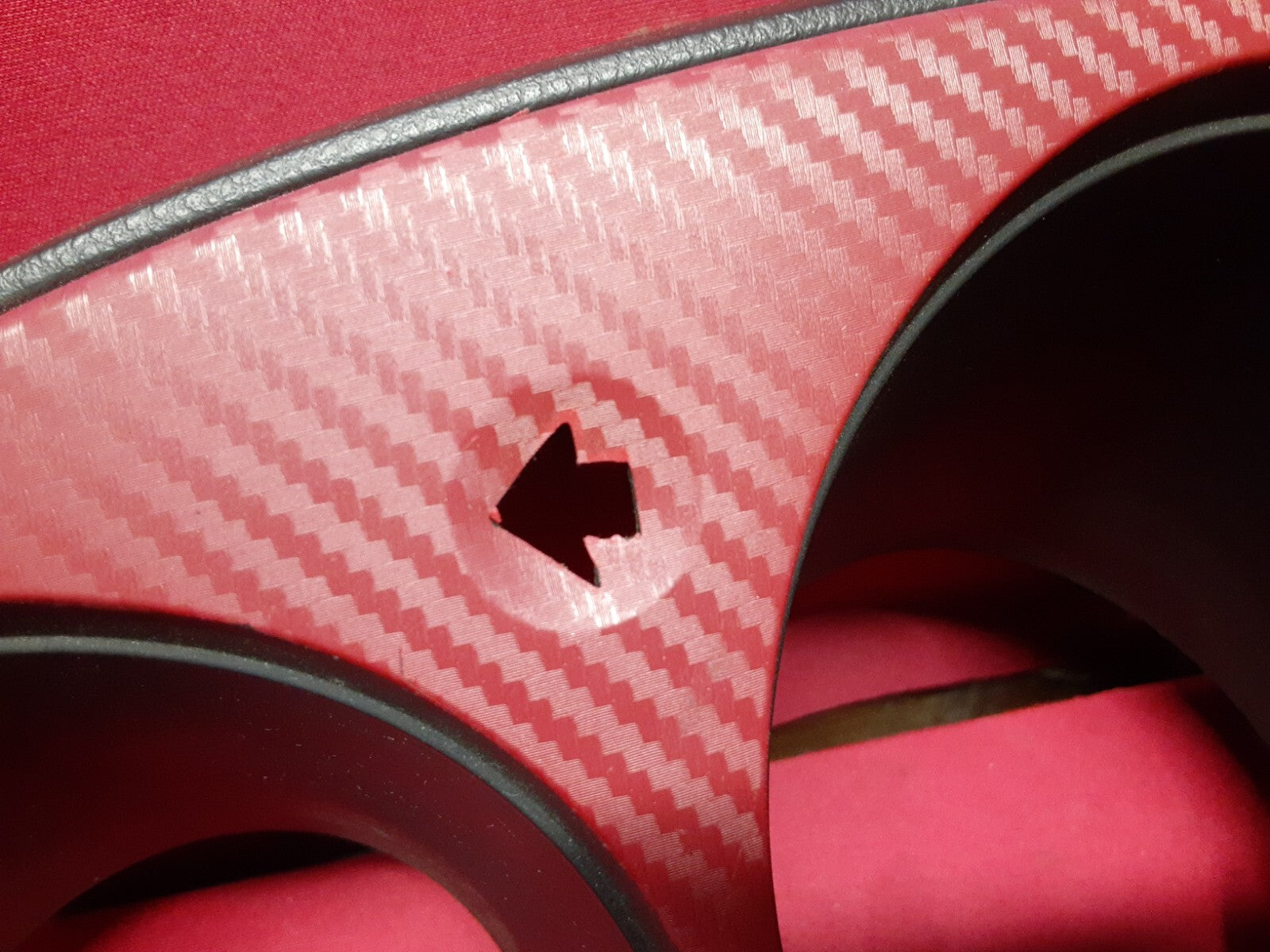 2002 Nissan Altima Speedometer Cluster Dash Trim Bezel RED CARBON 68240-8J001