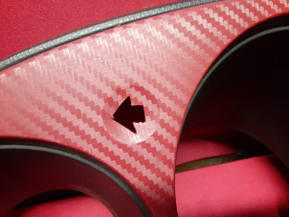 2002 Nissan Altima Speedometer Cluster Dash Trim Bezel RED CARBON 68240-8J001