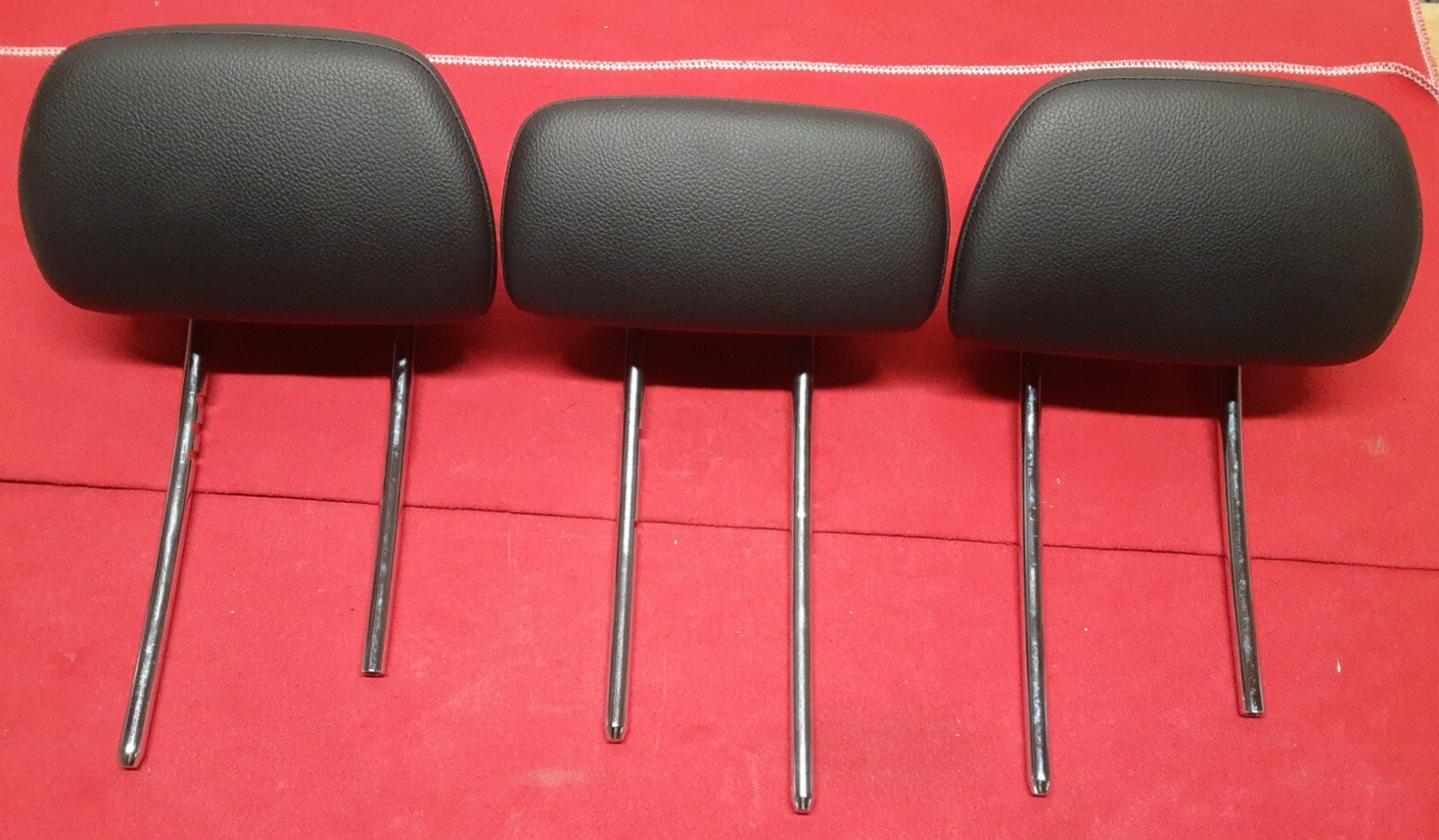 2008 - 2014 Mercedes C300 C-Class REAR Head Rest Black Leather FULL SET