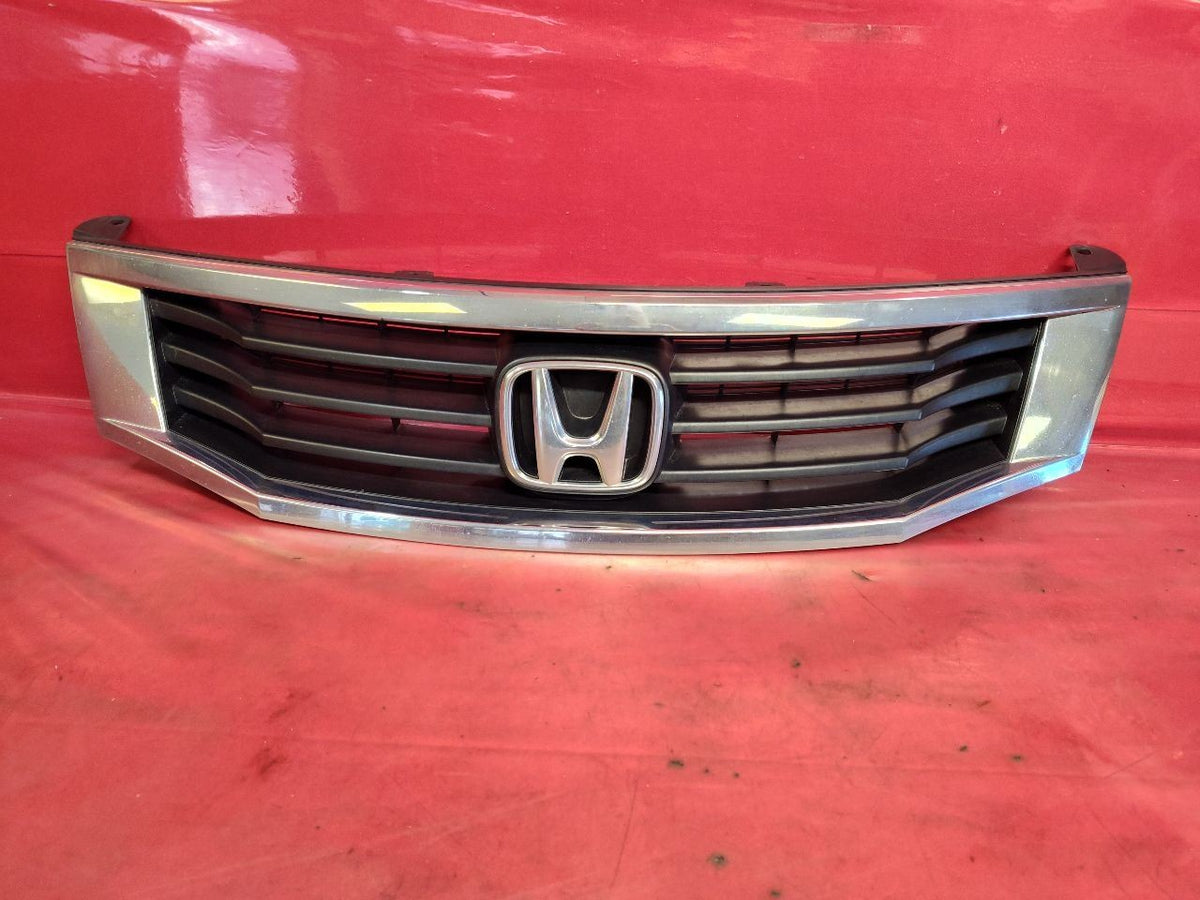 2008-2010 Honda Accord Front Bumper Grille Assembly w/ Emblem Chrome Trim