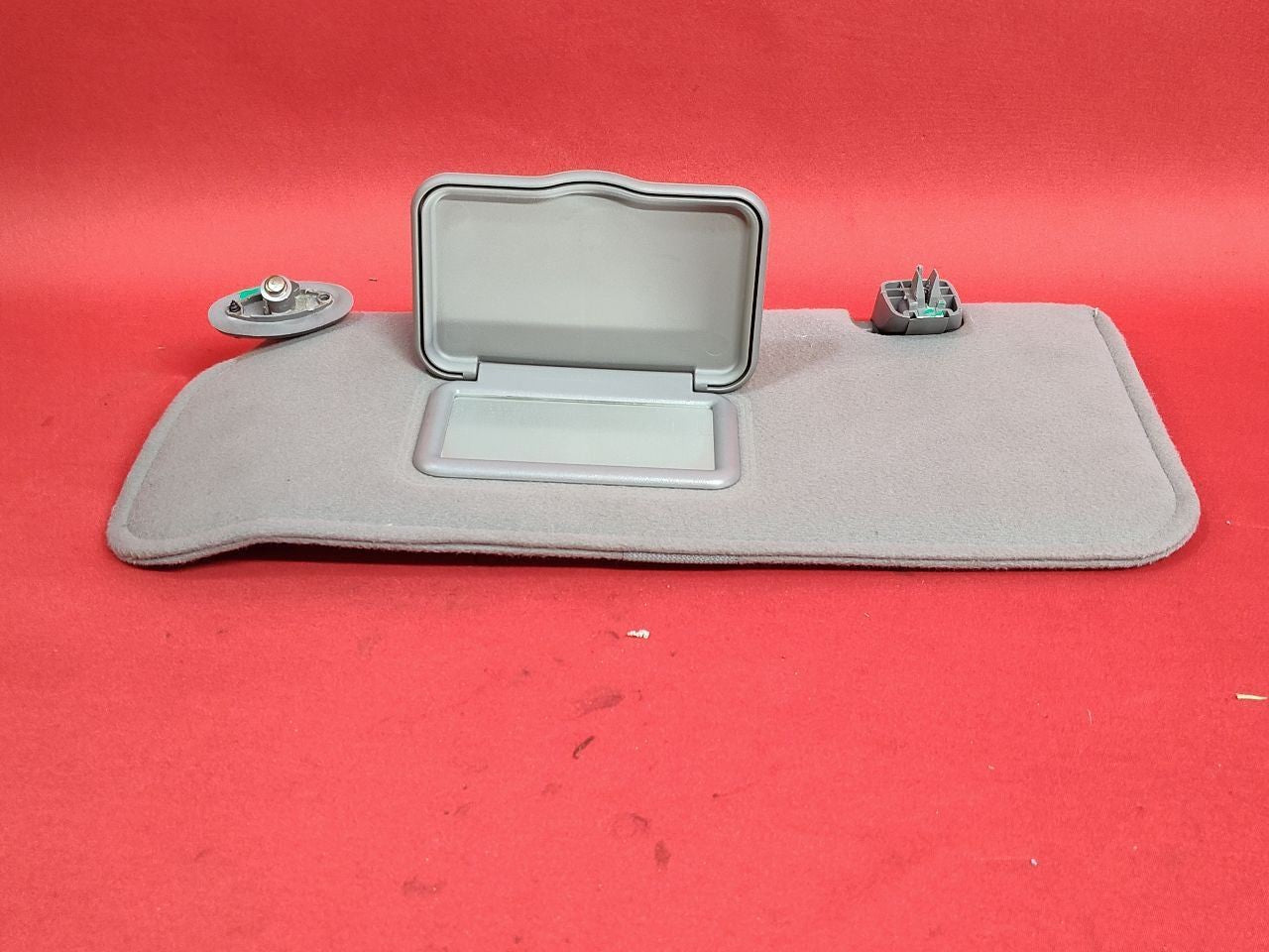 2001-2004 Mazda Tribute FRONT LEFT DRIVER Sun Visor Shade Graphite Grey Cloth