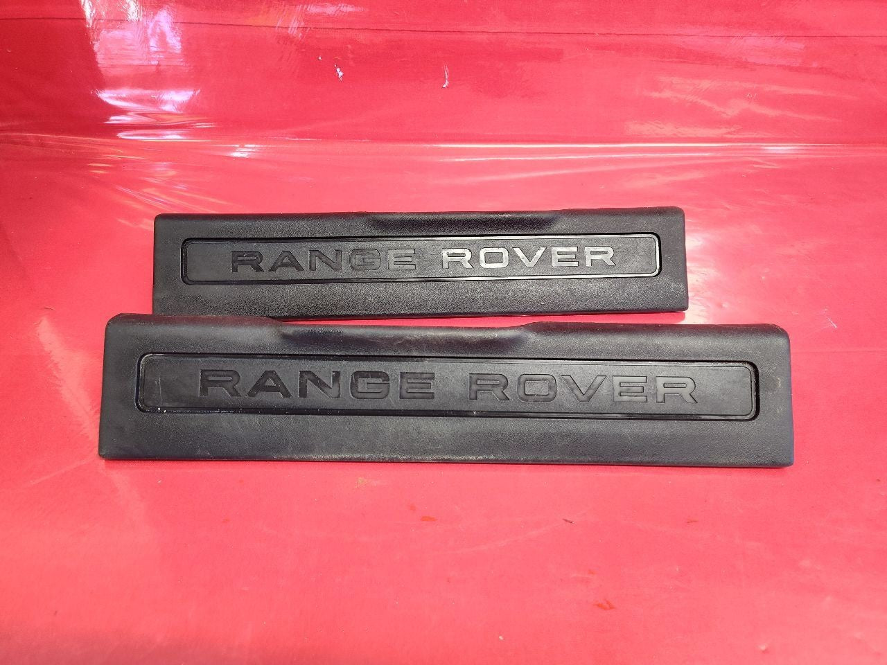 2015-2019 Range Rover Evoque Front Lower Door Scuff Sill Kick Plate Black Ebony