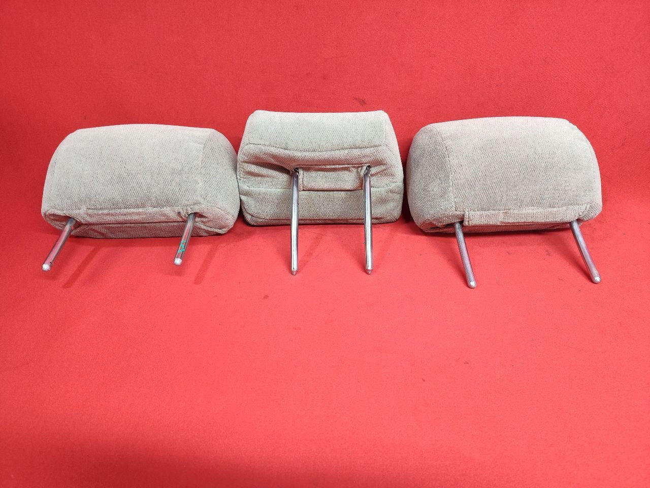 2000-2004 Subaru Outback / Legacy 03-04 Baja Wagon REAR Headrest Set BEIGE Cloth