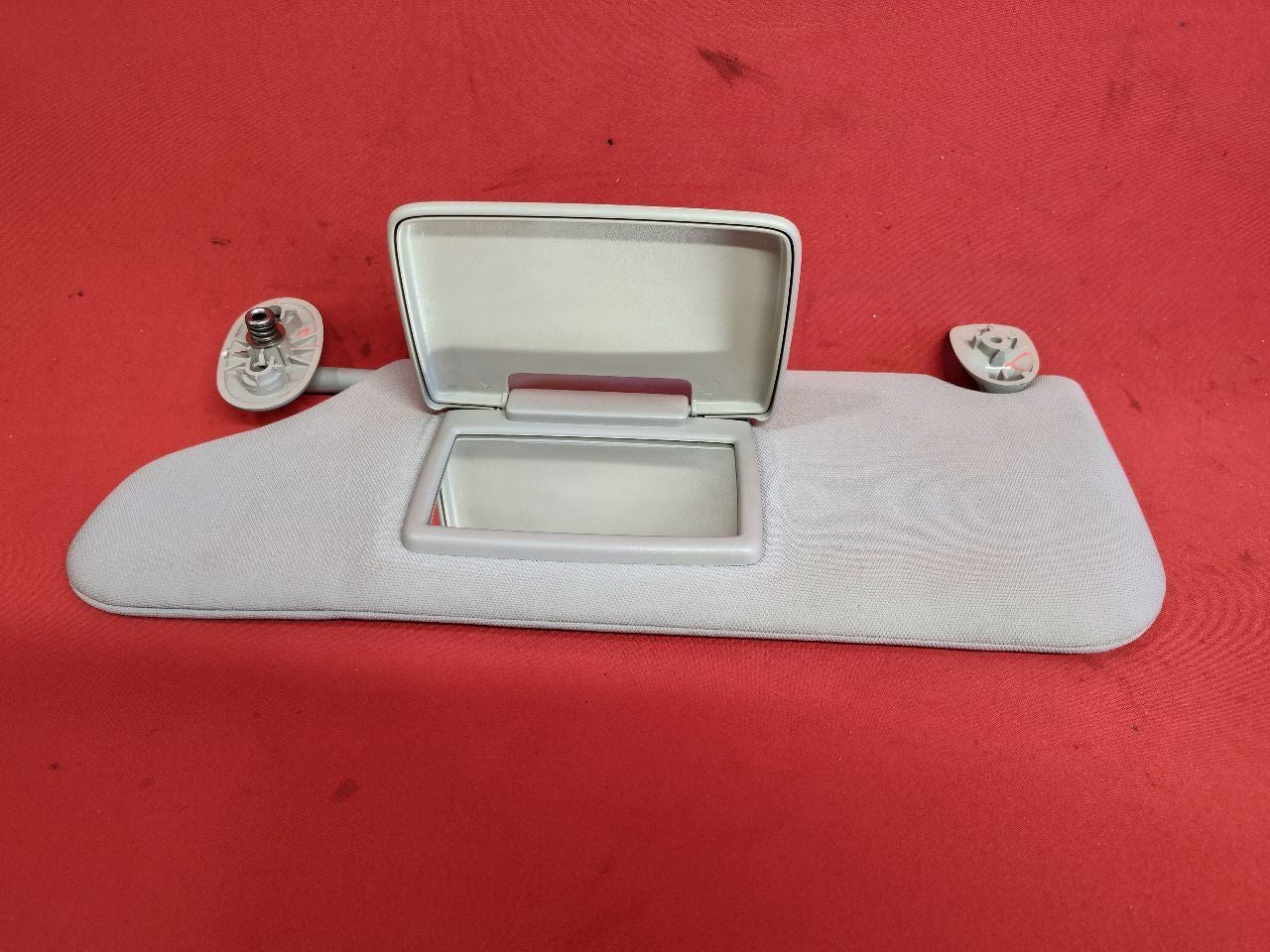 2005-2010 Jeep Grand Cherokee Sun Visor Shade Left Right SET Grey Cloth