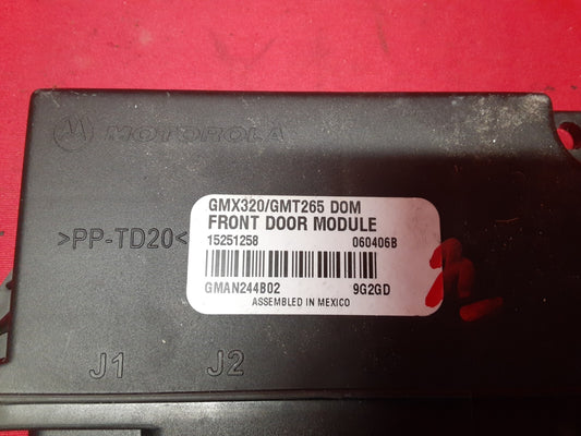 2006 2007 Cadillac CTS FRONT Left or Right Door Lock Control Module 15251258