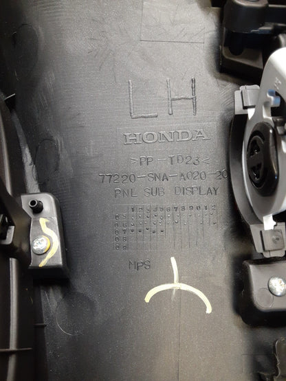 2006 - 2008 Honda Civic Hybrid Instrument Gauge Cluster Trim Vent 77222-SNC-A02
