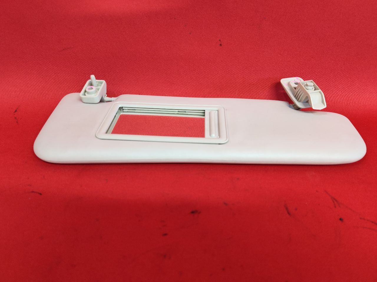 2012-2019 Fiat 500 RIGHT PASSENGER Sun Visor Shade w/ Clip Beige Vinyl