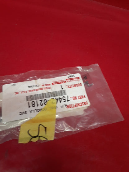 2009 - 2010 Toyota Corolla Nameplate / Badge / Decal / Emblem Chrome NEW OEM