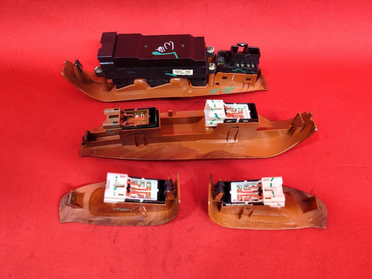 2004 Subaru Outback Legacy Baja Wagon Interior Woodgrain Switch Trim Bezel SET